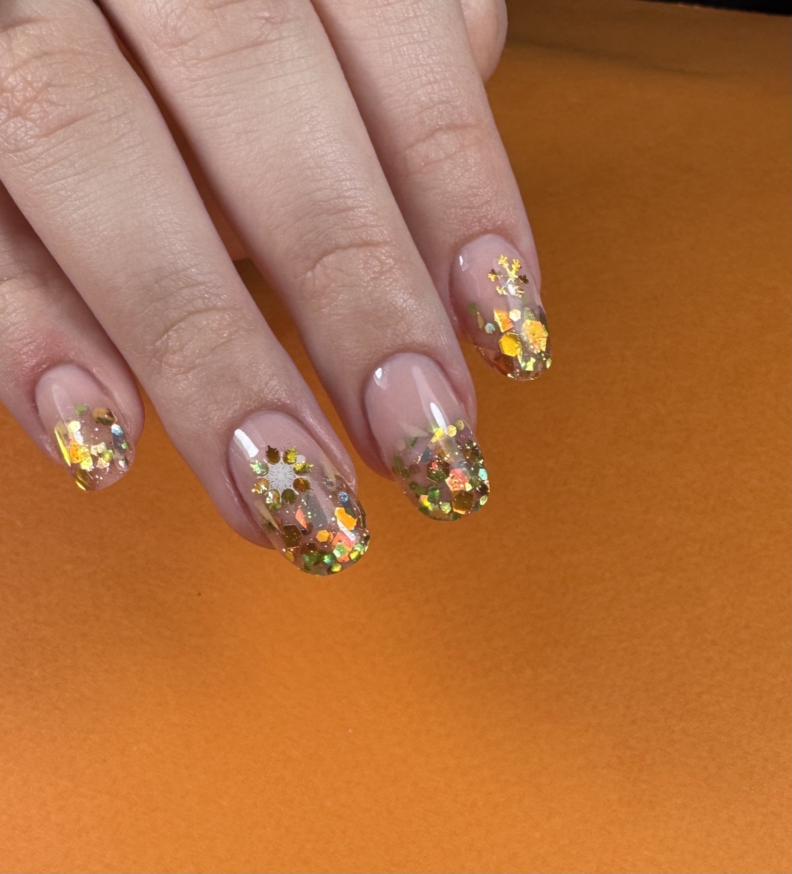 Création nail art colorée